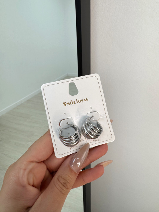 PENDIENTES MULTIPLE PLATA